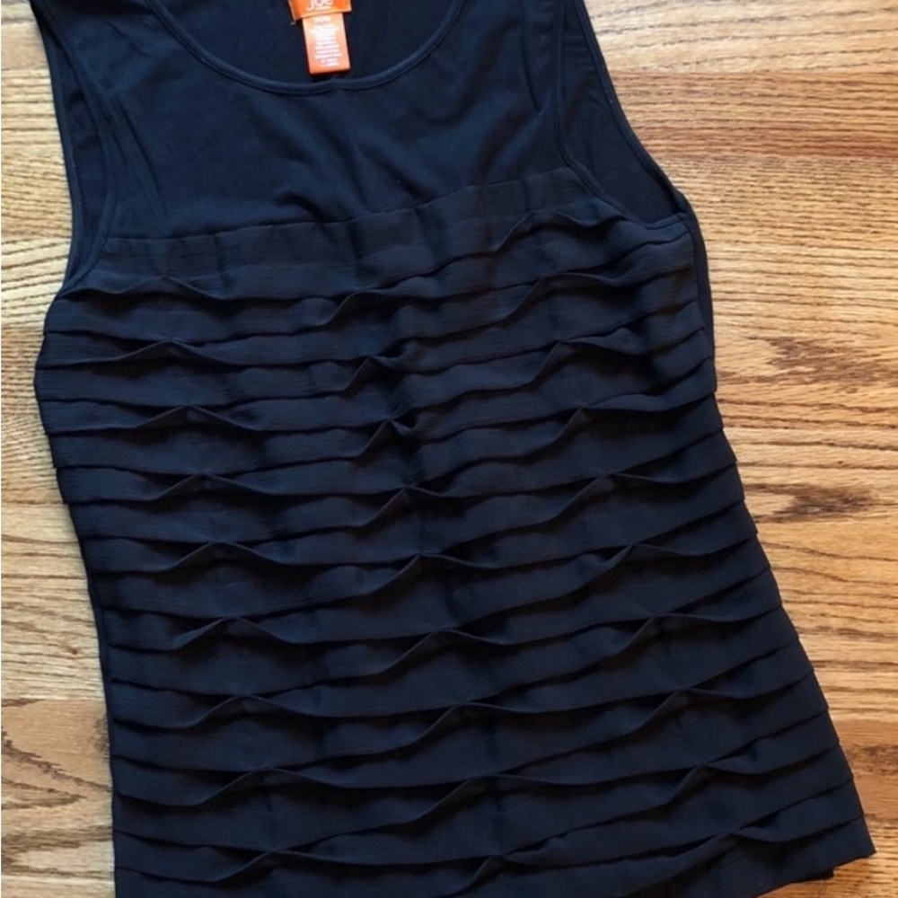 Joe Fresh Black Layered Tank Top